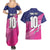 Custom Barbados Cricket Royals Couples Matching Summer Maxi Dress and Hawaiian Shirt Sporty Style with Trident Symbol - Wonder Print Shop