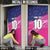 Barbados Cricket Royals Door Cover Sporty Style with Trident Symbol - Wonder Print Shop