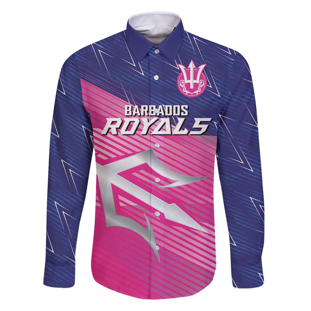 Custom Barbados Cricket Royals Family Matching Long Sleeve Bodycon Dress and Hawaiian Shirt Sporty Style with Trident Symbol - Wonder Print Shop