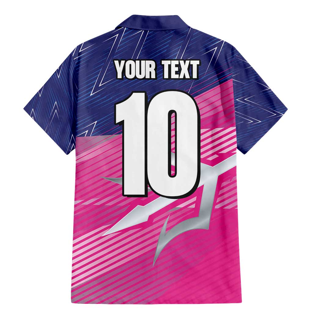 Custom Barbados Cricket Royals Family Matching Mermaid Dress and Hawaiian Shirt Sporty Style with Trident Symbol - Wonder Print Shop