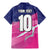 Custom Barbados Cricket Royals Family Matching Mermaid Dress and Hawaiian Shirt Sporty Style with Trident Symbol - Wonder Print Shop