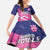 Custom Barbados Cricket Royals Family Matching Off Shoulder Maxi Dress and Hawaiian Shirt Sporty Style with Trident Symbol - Wonder Print Shop