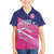Custom Barbados Cricket Royals Family Matching Off Shoulder Maxi Dress and Hawaiian Shirt Sporty Style with Trident Symbol - Wonder Print Shop