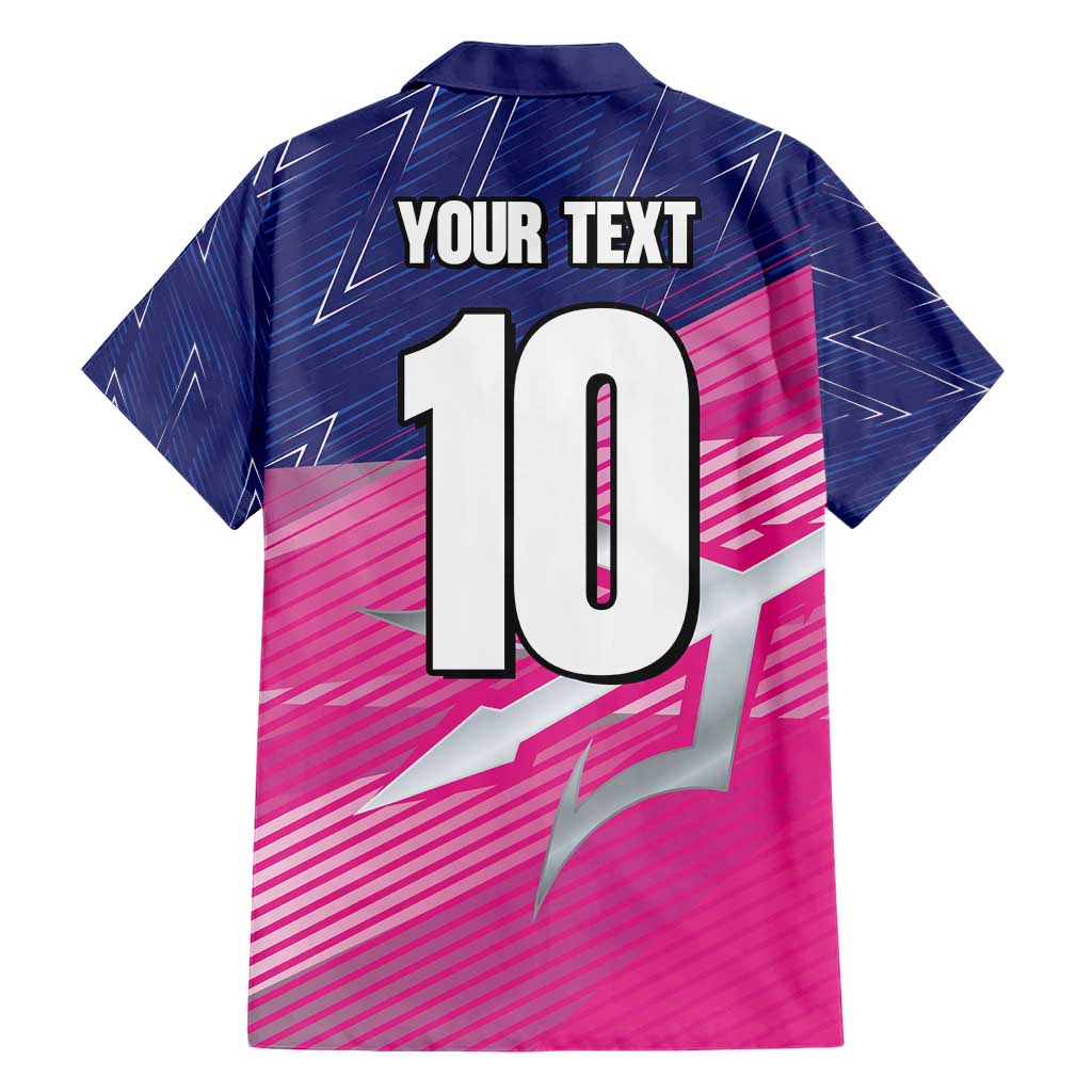 Custom Barbados Cricket Royals Hawaiian Shirt Sporty Style with Trident Symbol - Wonder Print Shop