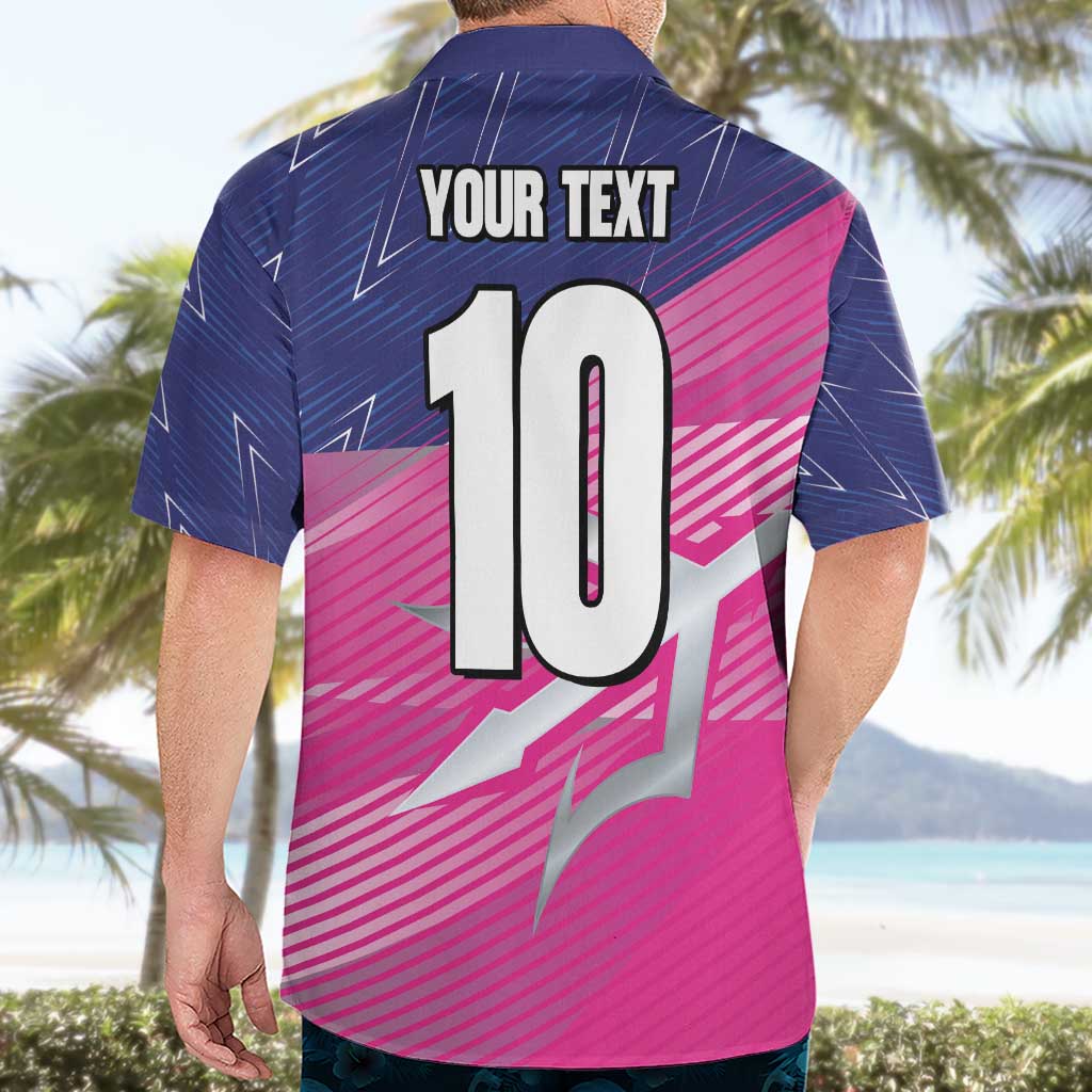 Custom Barbados Cricket Royals Hawaiian Shirt Sporty Style with Trident Symbol - Wonder Print Shop