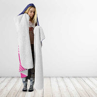 Barbados Cricket Royals Hooded Blanket Sporty Style with Trident Symbol - Wonder Print Shop