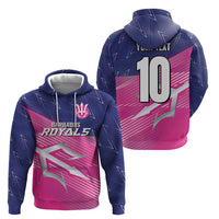 Custom Barbados Cricket Royals Hoodie Sporty Style with Trident Symbol - Wonder Print Shop