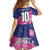 Custom Barbados Cricket Royals Kid Short Sleeve Dress Sporty Style with Trident Symbol - Wonder Print Shop