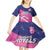 Custom Barbados Cricket Royals Kid Short Sleeve Dress Sporty Style with Trident Symbol - Wonder Print Shop