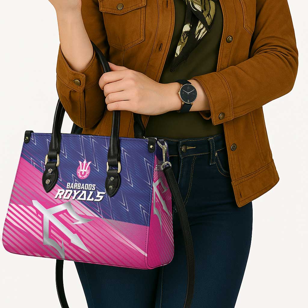 Barbados Cricket Royals Leather Bag Sporty Style with Trident Symbol - Wonder Print Shop