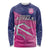 Custom Barbados Cricket Royals Long Sleeve Shirt Sporty Style with Trident Symbol - Wonder Print Shop