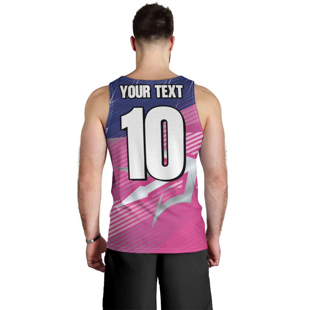 Custom Barbados Cricket Royals Men Tank Top Sporty Style with Trident Symbol - Wonder Print Shop