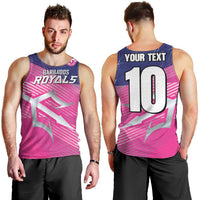 Custom Barbados Cricket Royals Men Tank Top Sporty Style with Trident Symbol - Wonder Print Shop