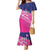 Custom Barbados Cricket Royals Mermaid Dress Sporty Style with Trident Symbol - Wonder Print Shop