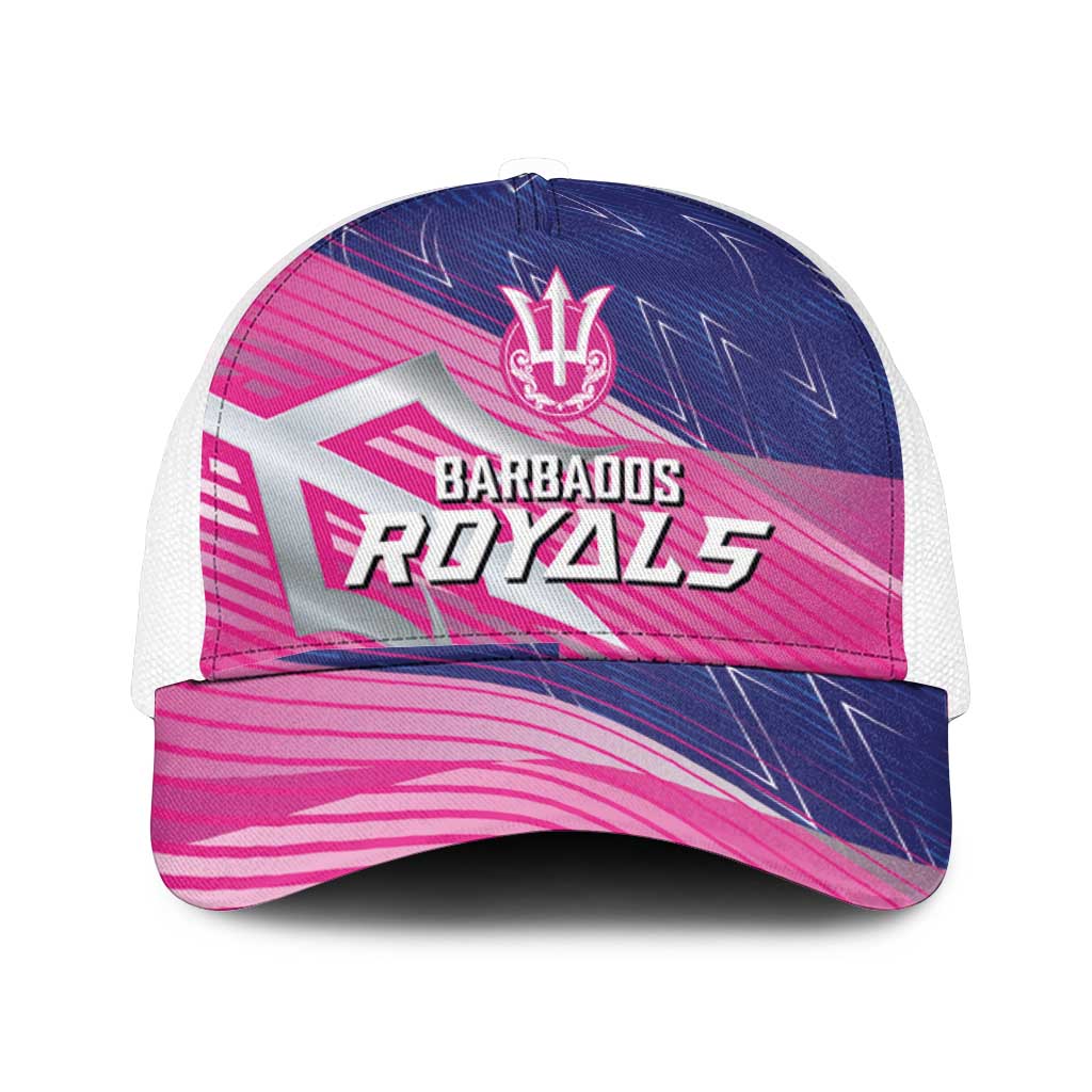 Barbados Cricket Royals Mesh Trucker Cap Sporty Style with Trident Symbol - Wonder Print Shop