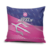 Barbados Cricket Royals Pillow Cover Sporty Style with Trident Symbol - Wonder Print Shop