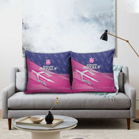 Barbados Cricket Royals Pillow Cover Sporty Style with Trident Symbol - Wonder Print Shop