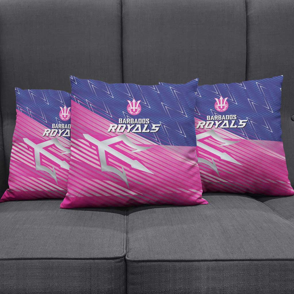 Barbados Cricket Royals Pillow Cover Sporty Style with Trident Symbol - Wonder Print Shop