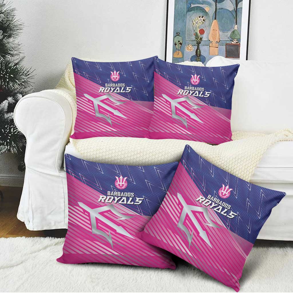 Barbados Cricket Royals Pillow Cover Sporty Style with Trident Symbol - Wonder Print Shop