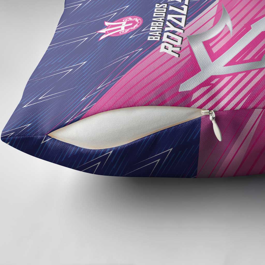 Barbados Cricket Royals Pillow Cover Sporty Style with Trident Symbol - Wonder Print Shop