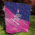 Barbados Cricket Royals Quilt Sporty Style with Trident Symbol - Wonder Print Shop