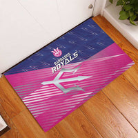 Barbados Cricket Royals Rubber Doormat Sporty Style with Trident Symbol - Wonder Print Shop