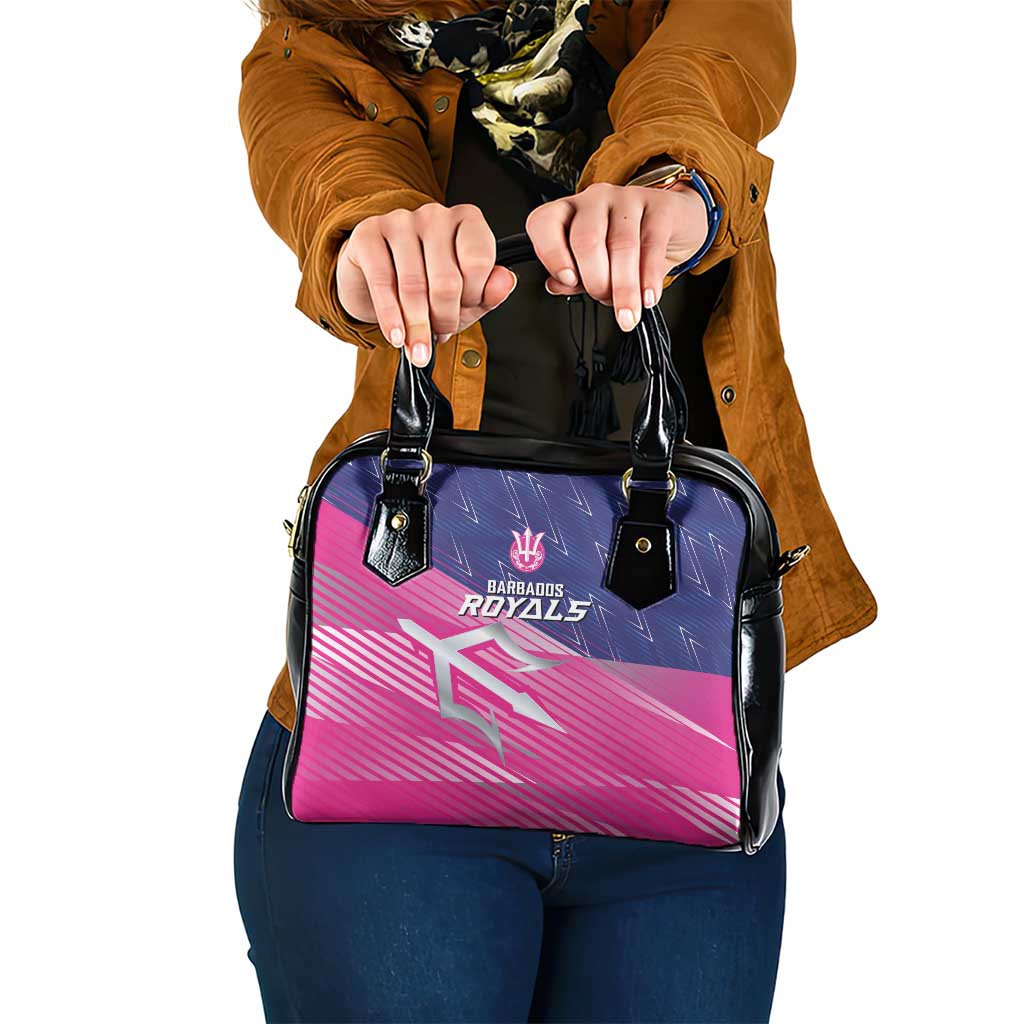 Barbados Cricket Royals Shoulder Handbag Sporty Style with Trident Symbol - Wonder Print Shop