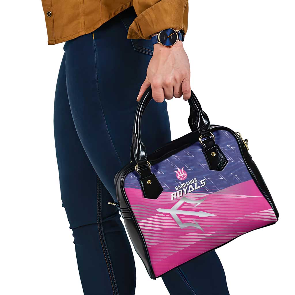 Barbados Cricket Royals Shoulder Handbag Sporty Style with Trident Symbol - Wonder Print Shop