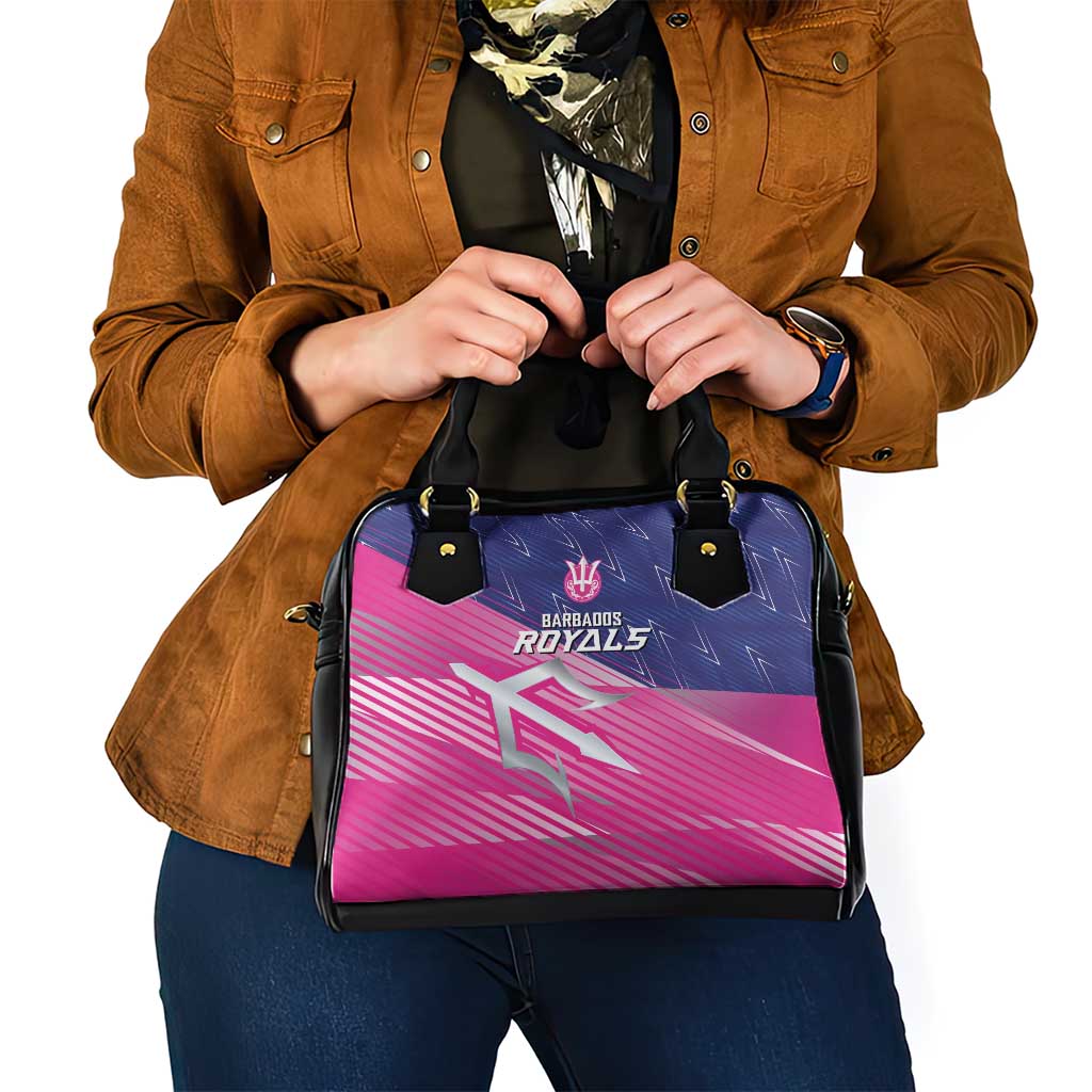 Barbados Cricket Royals Shoulder Handbag Sporty Style with Trident Symbol - Wonder Print Shop