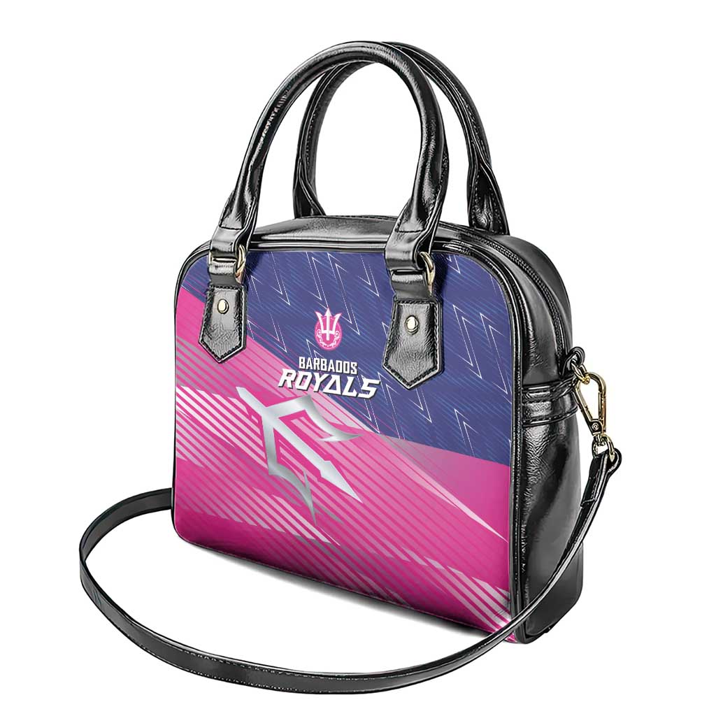 Barbados Cricket Royals Shoulder Handbag Sporty Style with Trident Symbol - Wonder Print Shop