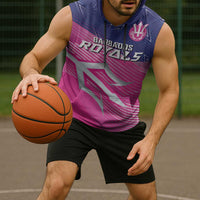 Custom Barbados Cricket Royals Sleeveless Hoodie Sporty Style with Trident Symbol - Wonder Print Shop