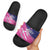 Barbados Cricket Royals Slide Sandals Sporty Style with Trident Symbol - Wonder Print Shop