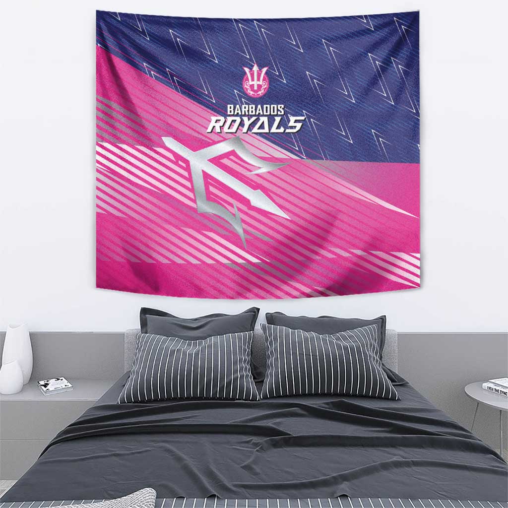 Barbados Cricket Royals Tapestry Sporty Style with Trident Symbol - Wonder Print Shop