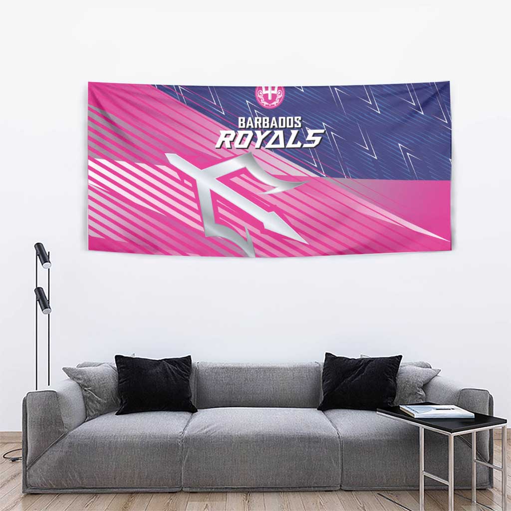 Barbados Cricket Royals Tapestry Sporty Style with Trident Symbol - Wonder Print Shop