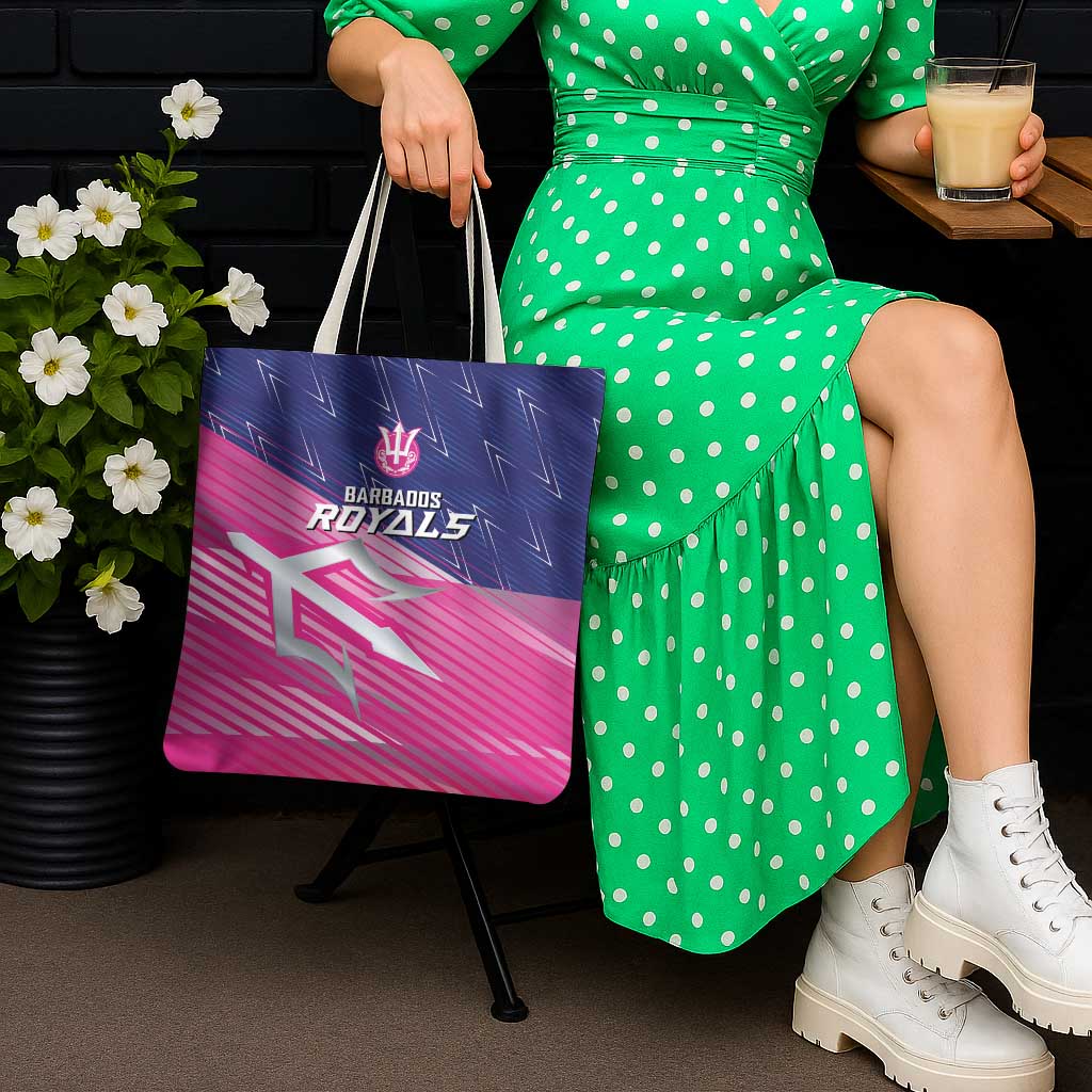 Barbados Cricket Royals Tote Bag Sporty Style with Trident Symbol - Wonder Print Shop