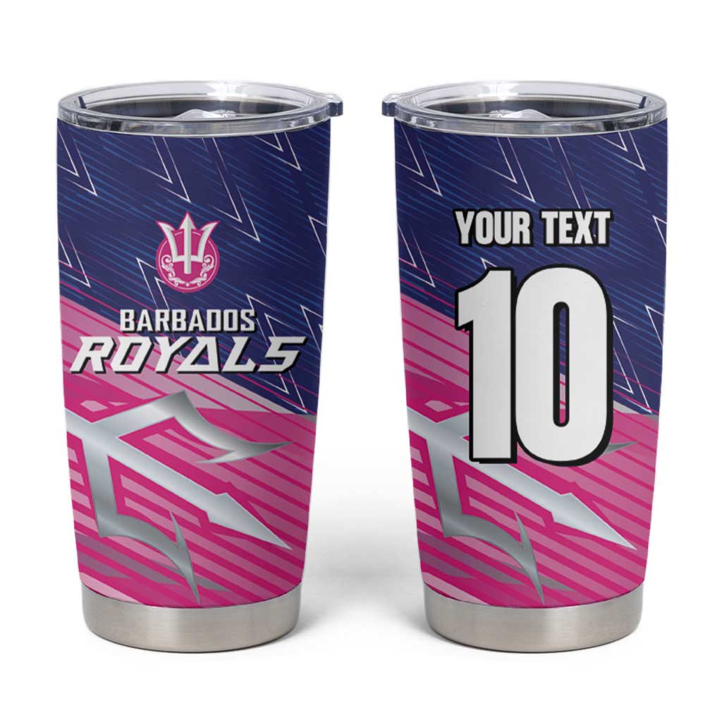 Custom Barbados Cricket Royals Tumbler Cup Sporty Style with Trident Symbol - Wonder Print Shop