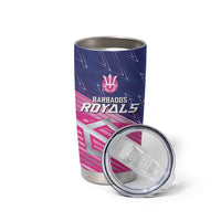 Custom Barbados Cricket Royals Tumbler Cup Sporty Style with Trident Symbol - Wonder Print Shop