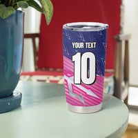 Custom Barbados Cricket Royals Tumbler Cup Sporty Style with Trident Symbol - Wonder Print Shop