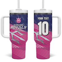 Custom Barbados Cricket Royals Tumbler With Handle Sporty Style with Trident Symbol - Wonder Print Shop