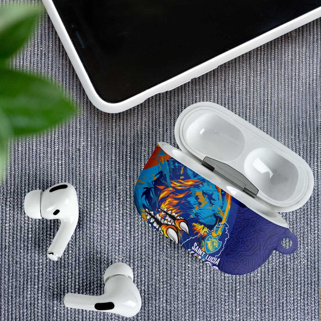 Saint Lucia Cricket Kings AirPods Case Power Lions of Caribbean - Wonder Print Shop