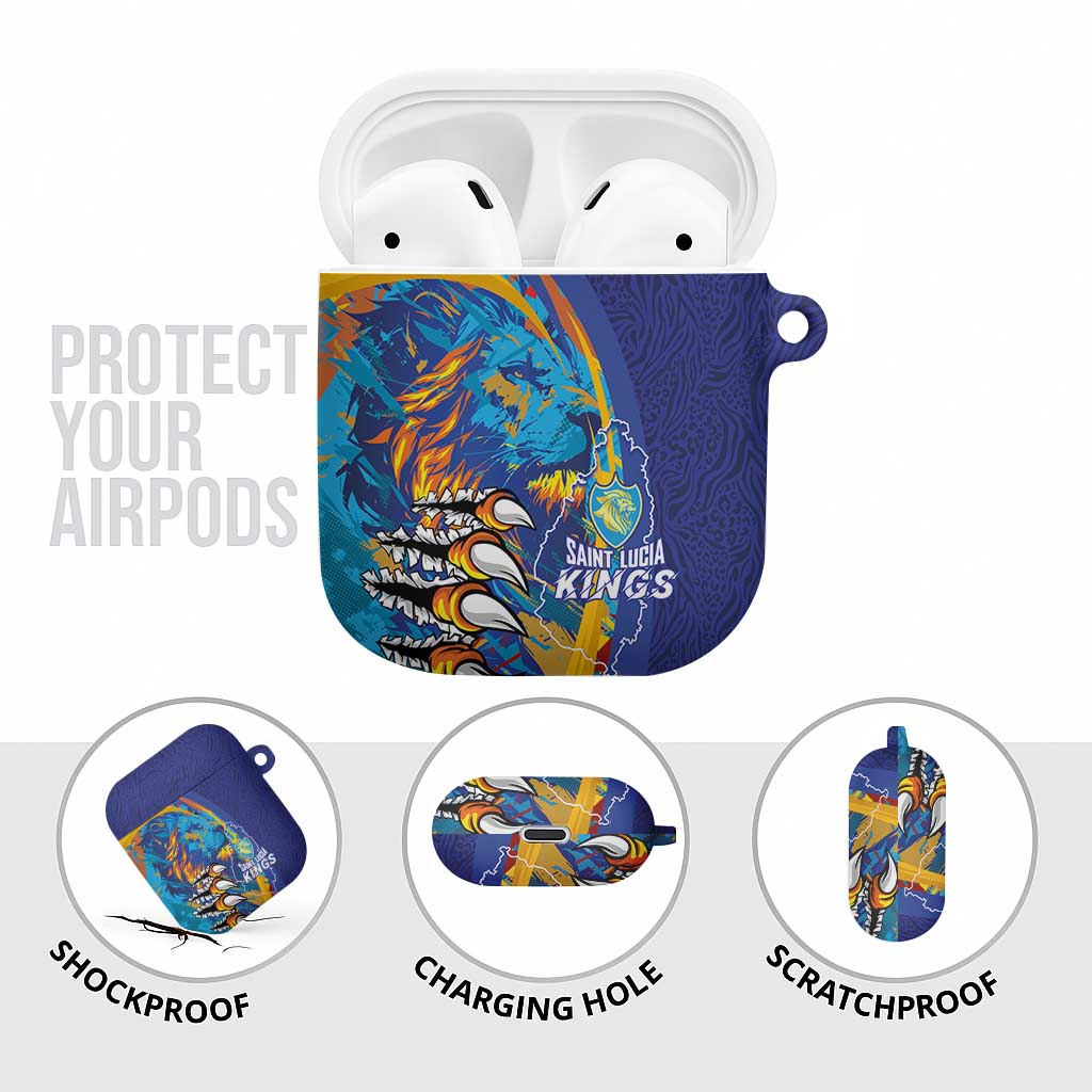 Saint Lucia Cricket Kings AirPods Case Power Lions of Caribbean - Wonder Print Shop
