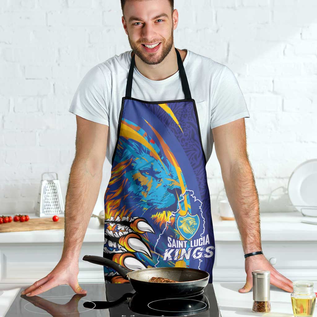 Saint Lucia Cricket Kings Apron Power Lions of Caribbean - Wonder Print Shop