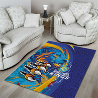 Saint Lucia Cricket Kings Area Rug Power Lions of Caribbean - Wonder Print Shop