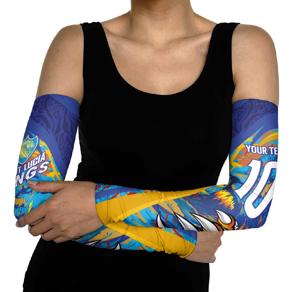 Saint Lucia Cricket Kings Arm Sleeves Power Lions of Caribbean - Wonder Print Shop