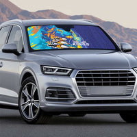 Saint Lucia Cricket Kings Auto Sun Shade Power Lions of Caribbean - Wonder Print Shop