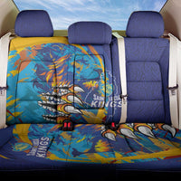 Saint Lucia Cricket Kings Back Car Seat Cover Power Lions of Caribbean - Wonder Print Shop