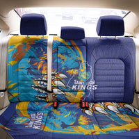 Saint Lucia Cricket Kings Back Car Seat Cover Power Lions of Caribbean - Wonder Print Shop