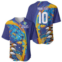 Custom Saint Lucia Cricket Kings Baseball Jersey Power Lions of Caribbean - Wonder Print Shop