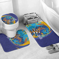 Saint Lucia Cricket Kings Bathroom Set Power Lions of Caribbean - Wonder Print Shop