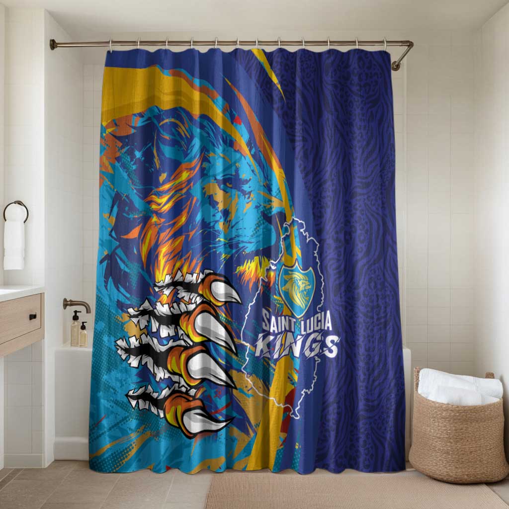 Saint Lucia Cricket Kings Bathroom Set Power Lions of Caribbean - Wonder Print Shop